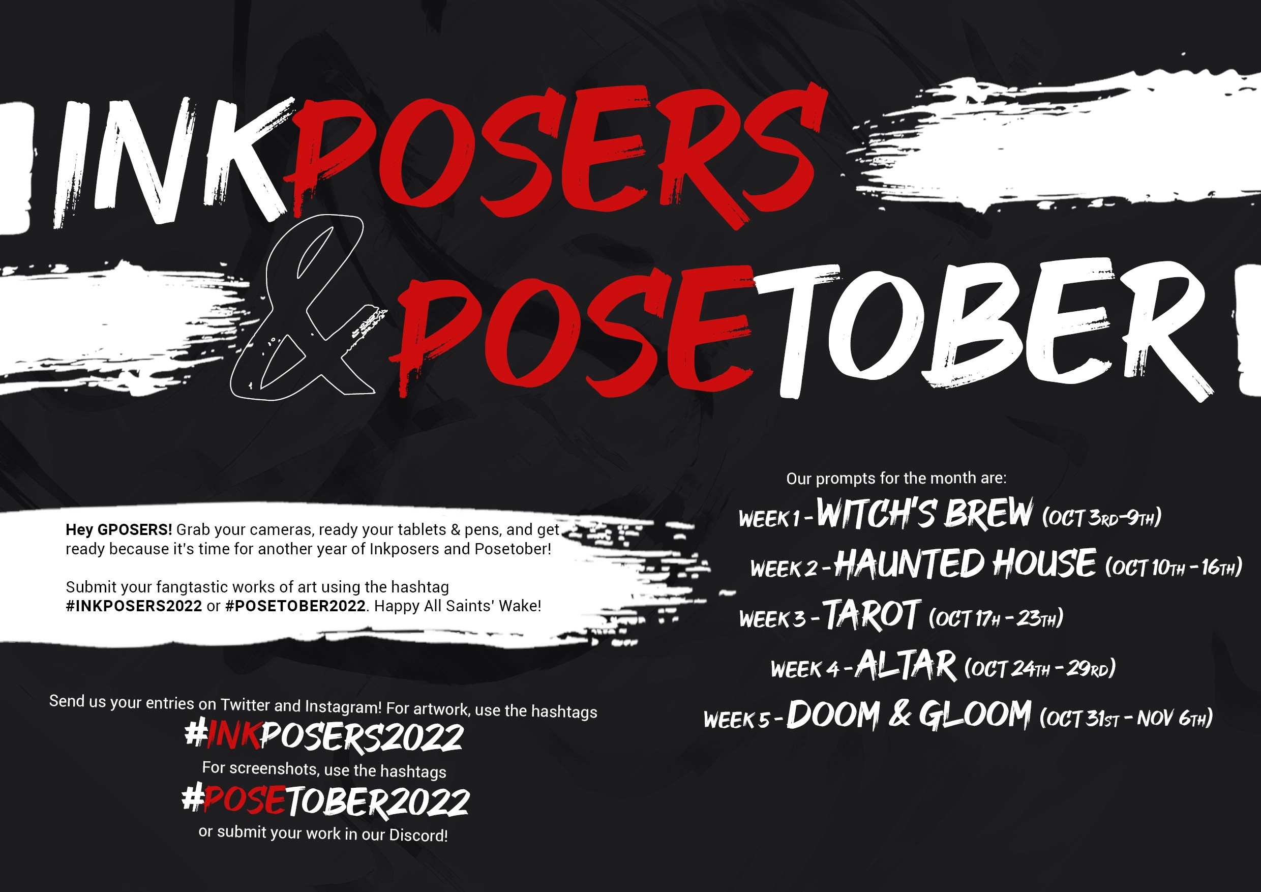Inktober & Posetober 2022